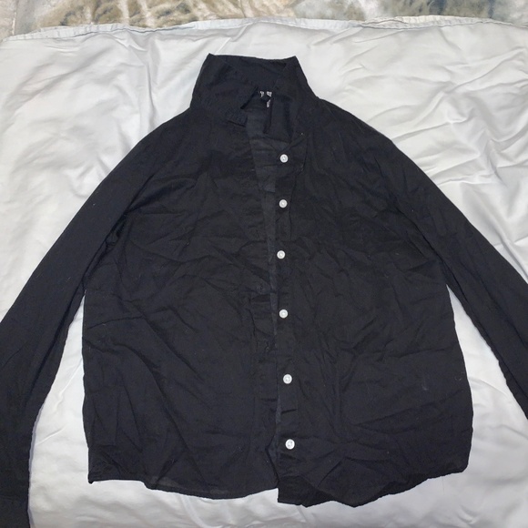 Black Button Up Shirt - Picture 1 of 2